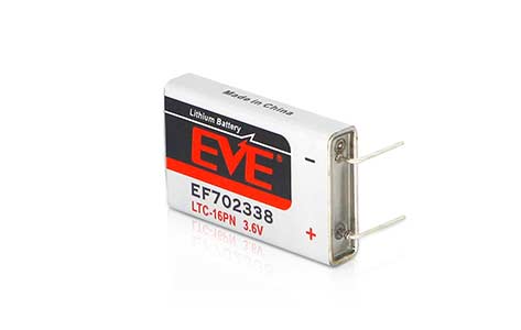 EVE EF702338 LTC - 16PN 3.6V 1600mAh亞(ya) 硫酰氯鋰電池 一次性鋰亞(ya) 電池