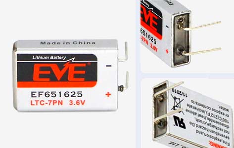 EVE EF702338 LTC - 16PN 3.6V 1600mAh亞(ya) 硫酰氯鋰電池詳情