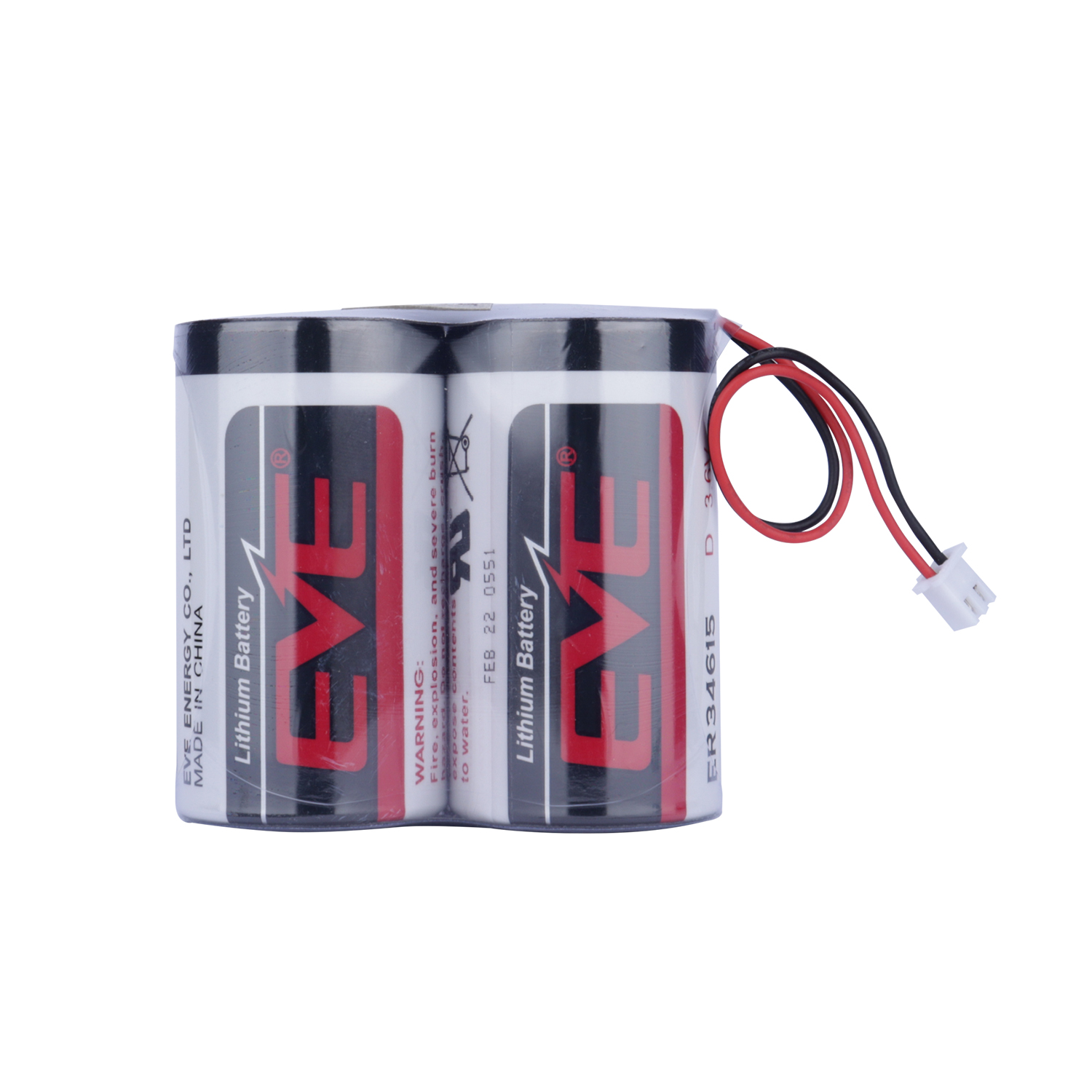 EVE ER34615 3.6V19000mAh鋰亞(ya) 硫酰氯D型電池定製