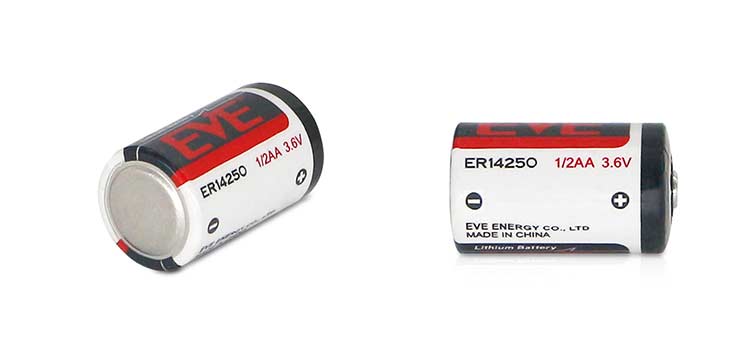 EVE 3.6V 1200mAh ER14250鋰亞(ya) 硫酰氯一次鋰電池 鋰亞(ya) 電池