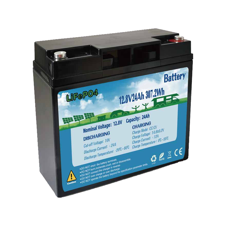 廠家直銷12V 24Ah鋰電池光伏太陽能儲能係統5G通信基站電池