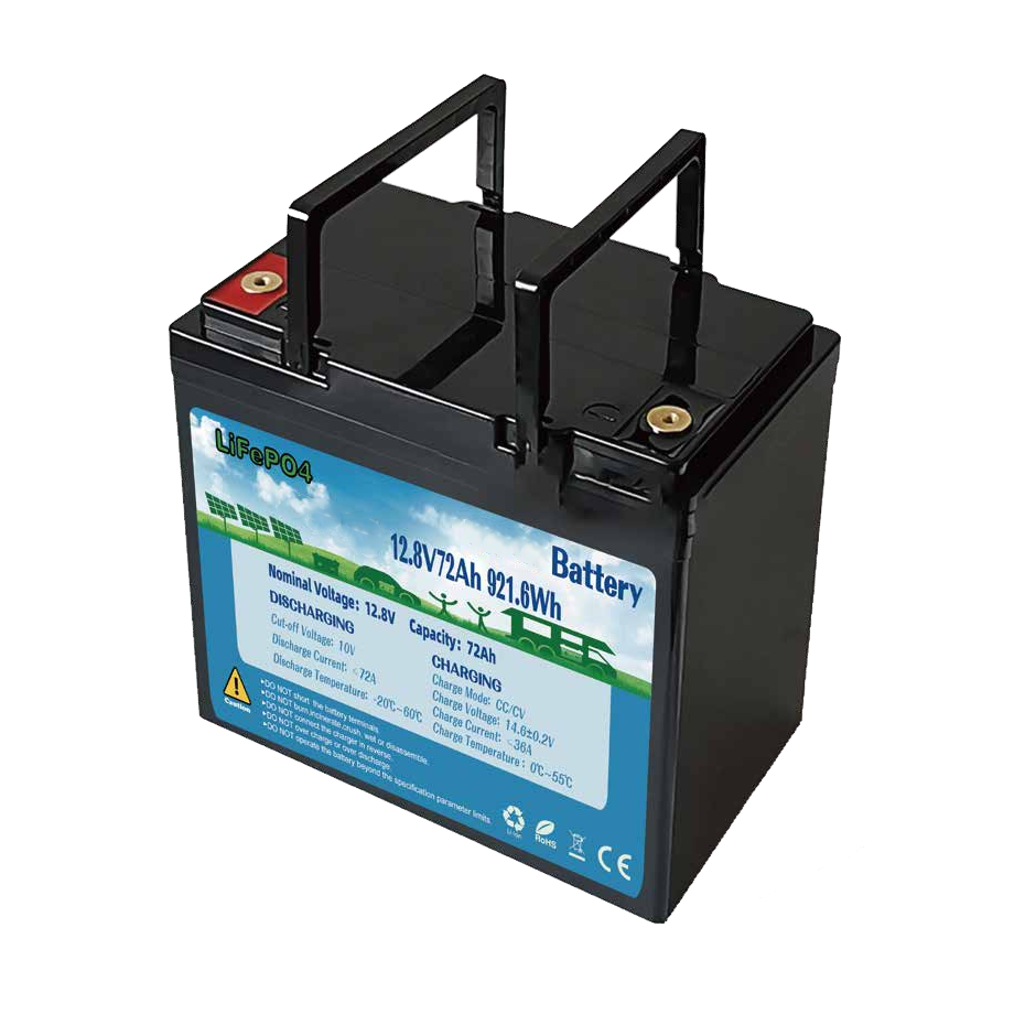磷酸鐵鋰可充電12.8v 72ah動力電芯高倍率電動車太陽能儲能鋰電池組