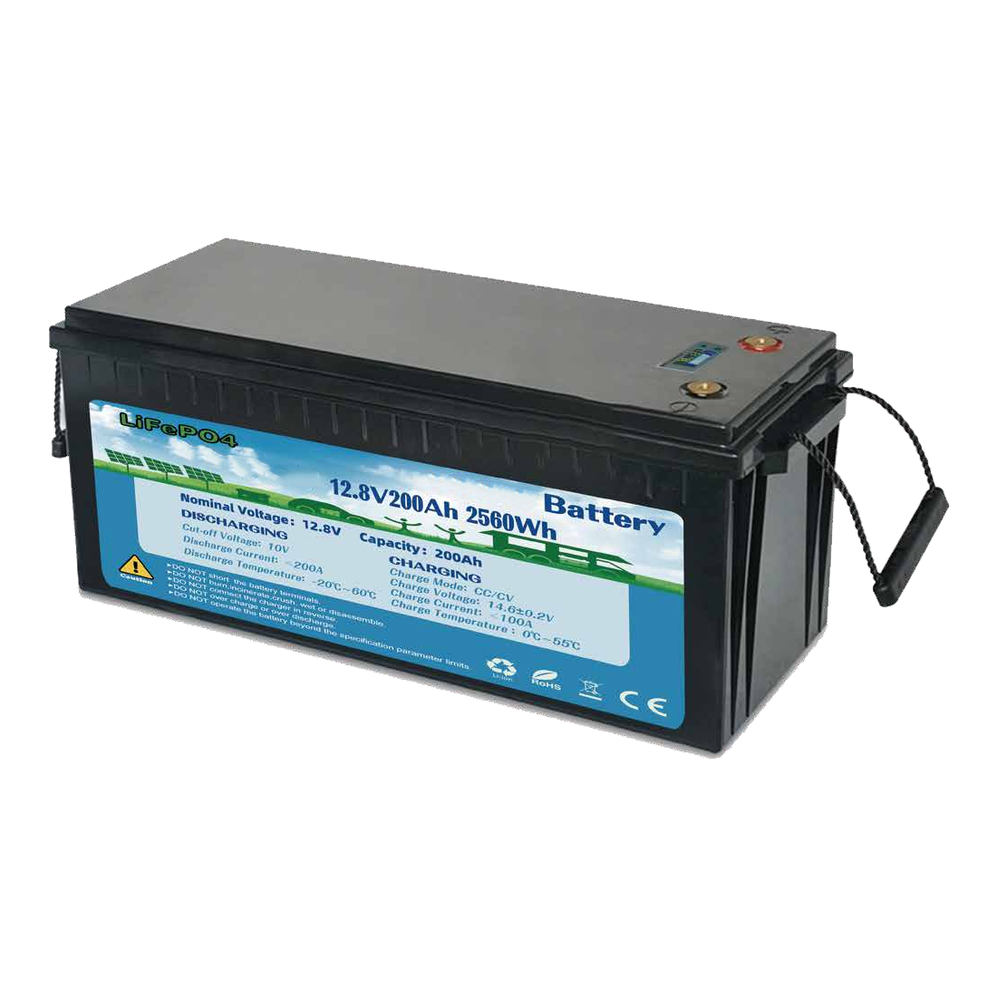 12V電動車鋰電池A品磷酸鐵鋰電芯200AH長續航代駕電動車鋰電池組